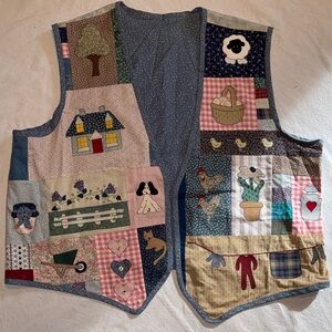 Handmade Colorful Patchwork Quilted Vest